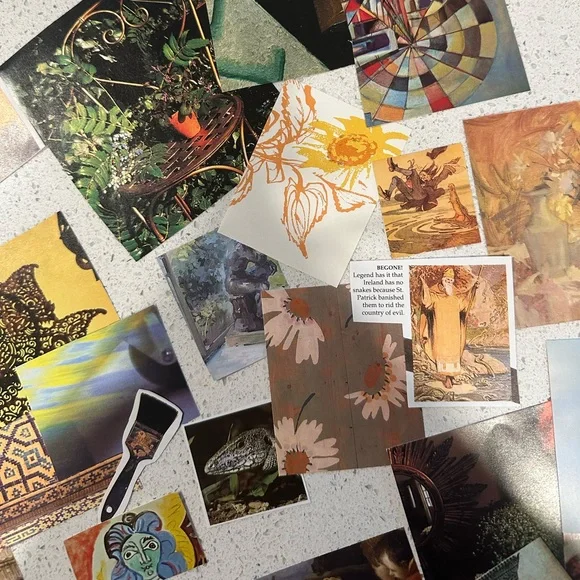 Junk Journal Kit - green&yellow eclectic oddities aesthetic - Picture 5 of 12